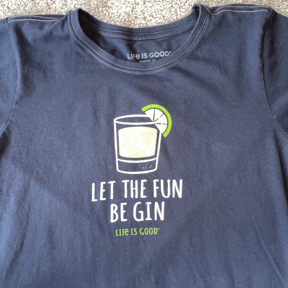 Life Is Good Fun women's Summer T Shirt - Size L